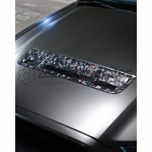 2013-2014 Mustang Carbon Fiber Gt500 Hood Vent Direct Replacement