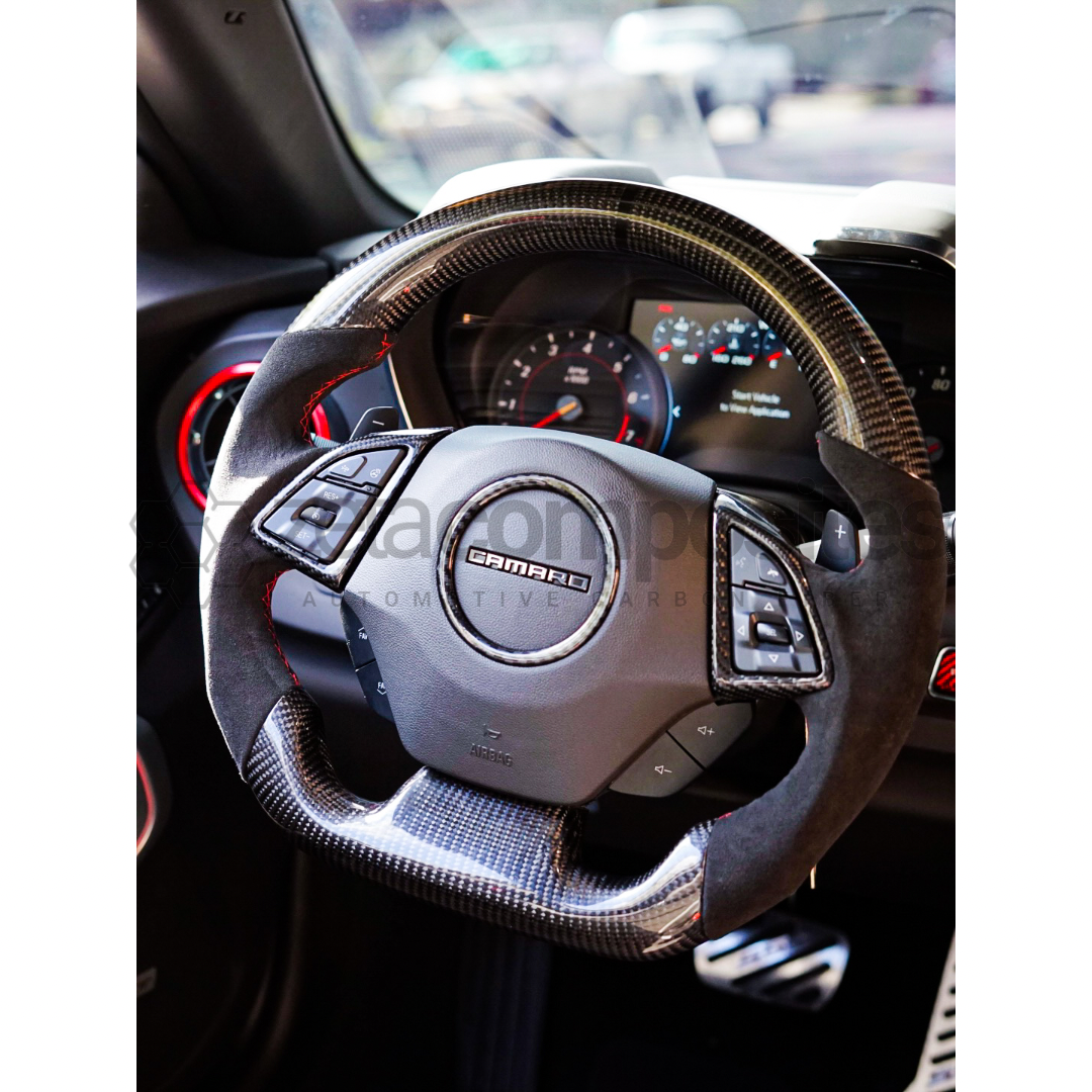 Carbon Fiber Steering Wheel for 6th Gen Camaro SS | ZL1 | RS (2016'-2024')