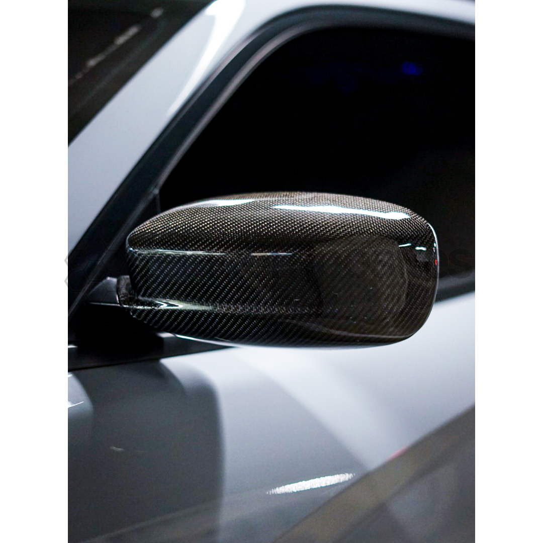 2015-2023 Dodge Charger Carbon Fiber Mirror Covers Full Coverage