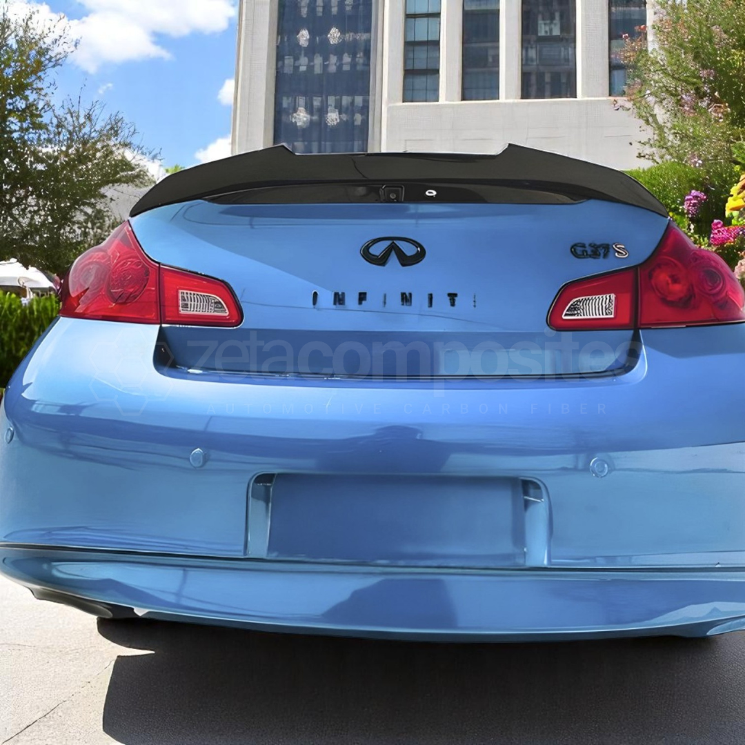 PSM Style Carbon Fiber Duckbill Spoiler 2003–2015 Infiniti G35 G37