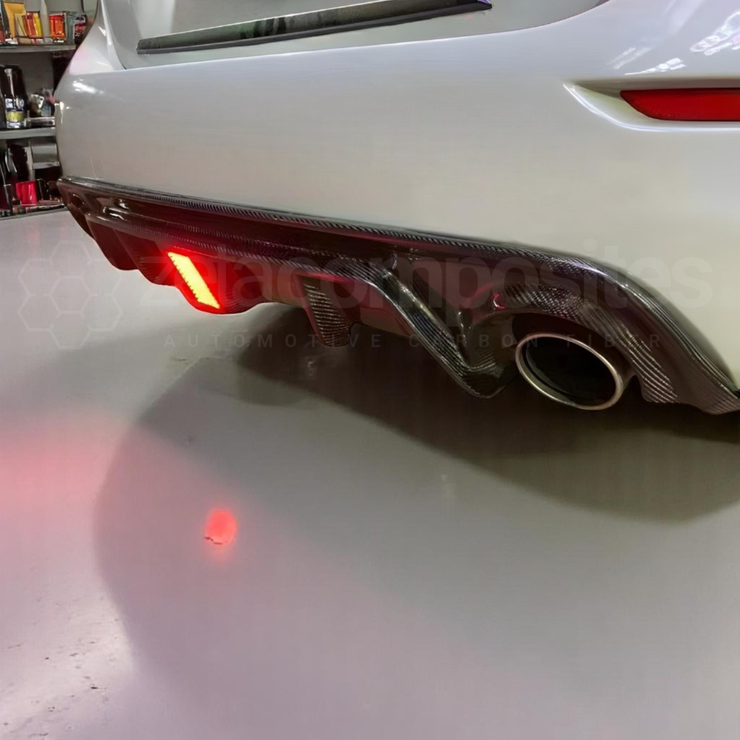 Carbon Fiber 3rd Brake Light Diffuser | Compatible with Infiniti Q50 + Q60