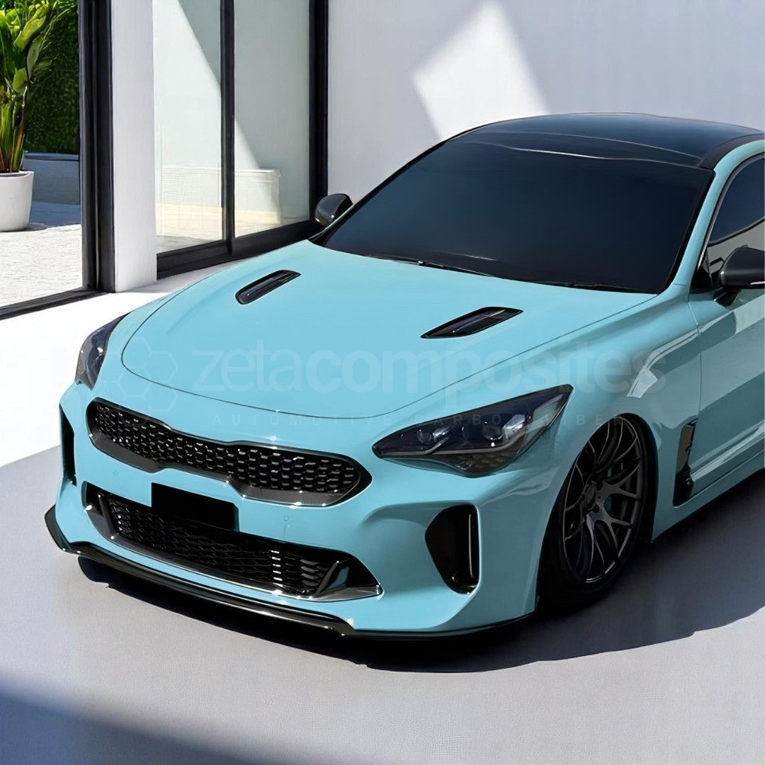 Carbon Fiber Lower Grill Cover Trim for Kia Stinger