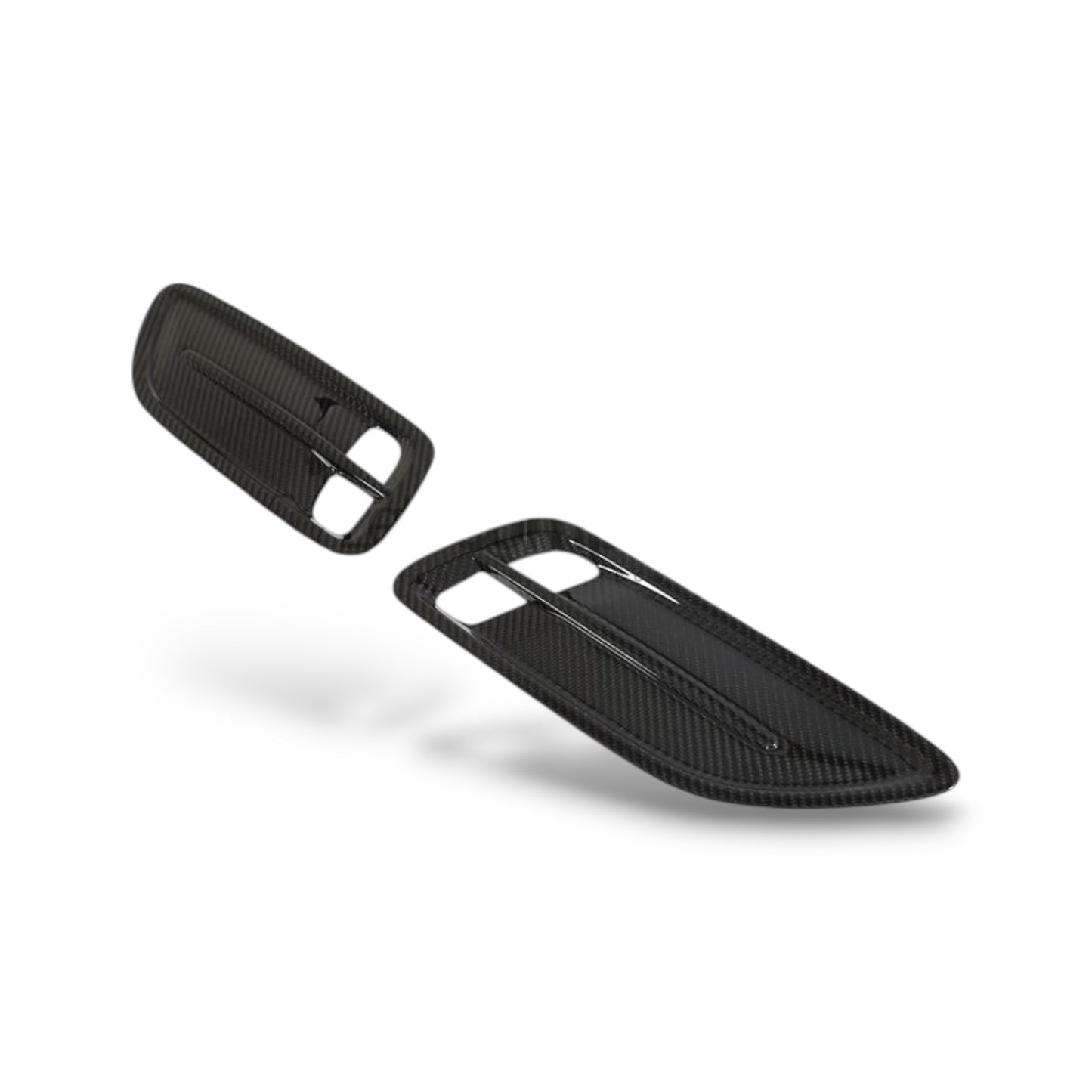Real Carbon Fiber Hood Vent Inserts for Kia Stinger
