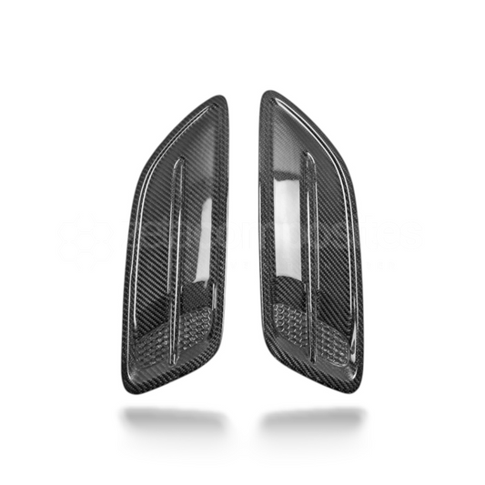 Real Carbon Fiber Hood Vent Inserts for Kia Stinger