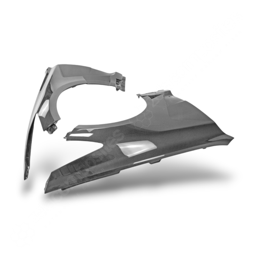 (2018'-2023') KIA Stinger Carbon Fiber Hood & Fenders Kit - Performance Style