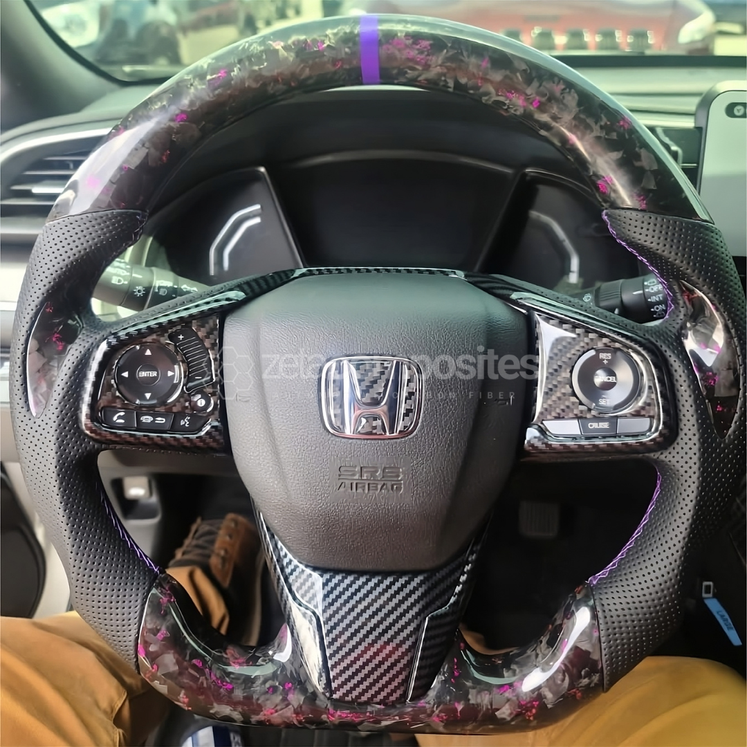 Carbon Fiber Steering Wheel for 10th Gen Civic/FK/Type R/SI