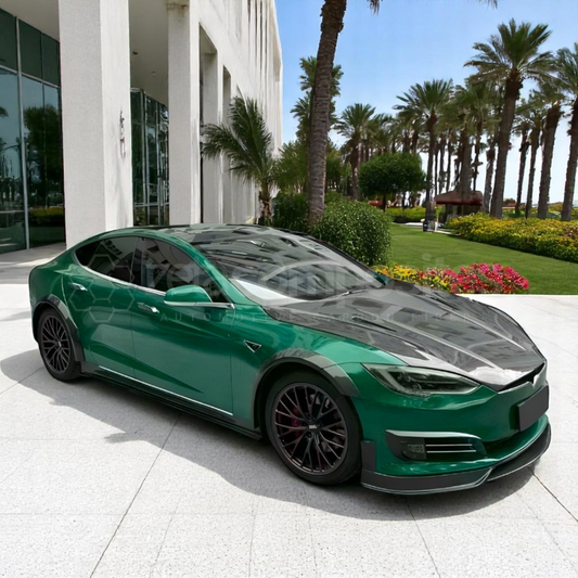 Tesla Model S Carbon Fiber GTS Style Hood