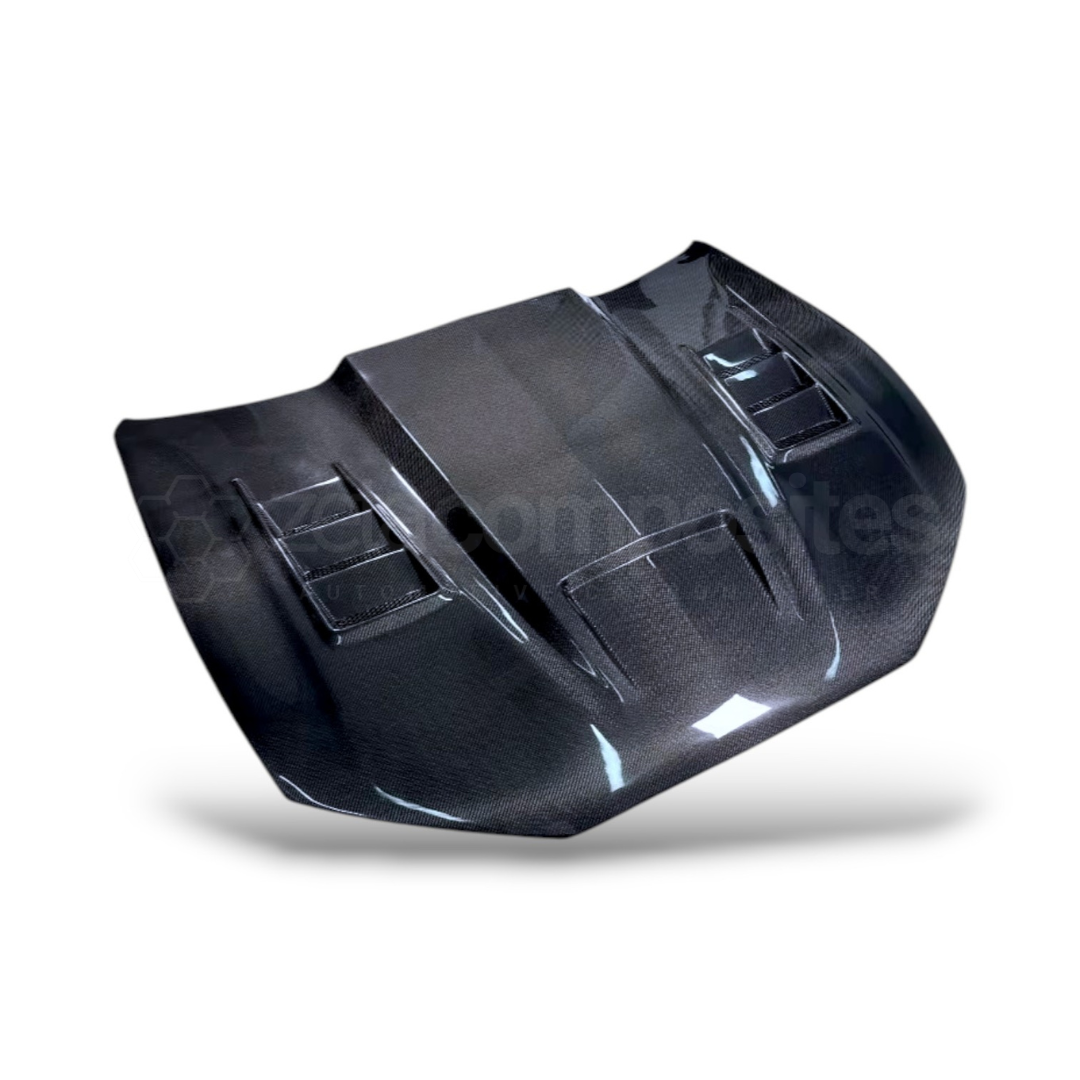 Mustang Mach E Carbon Fiber Hood - Terminator Style