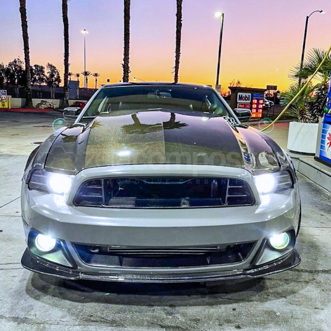 2013-2014 Mustang Carbon Fiber Gt500 Style Upper Grille