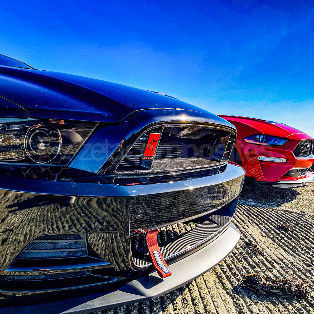 2013-2014 Mustang Carbon Fiber Gt500 Style Upper Grille