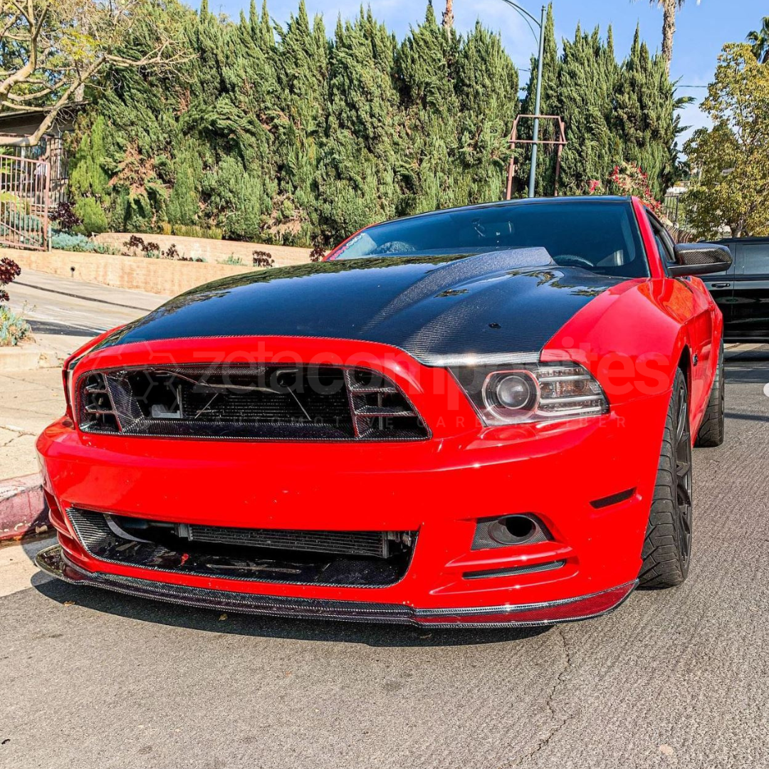 2013-2014 Mustang Carbon Fiber Gt500 Style Upper Grille