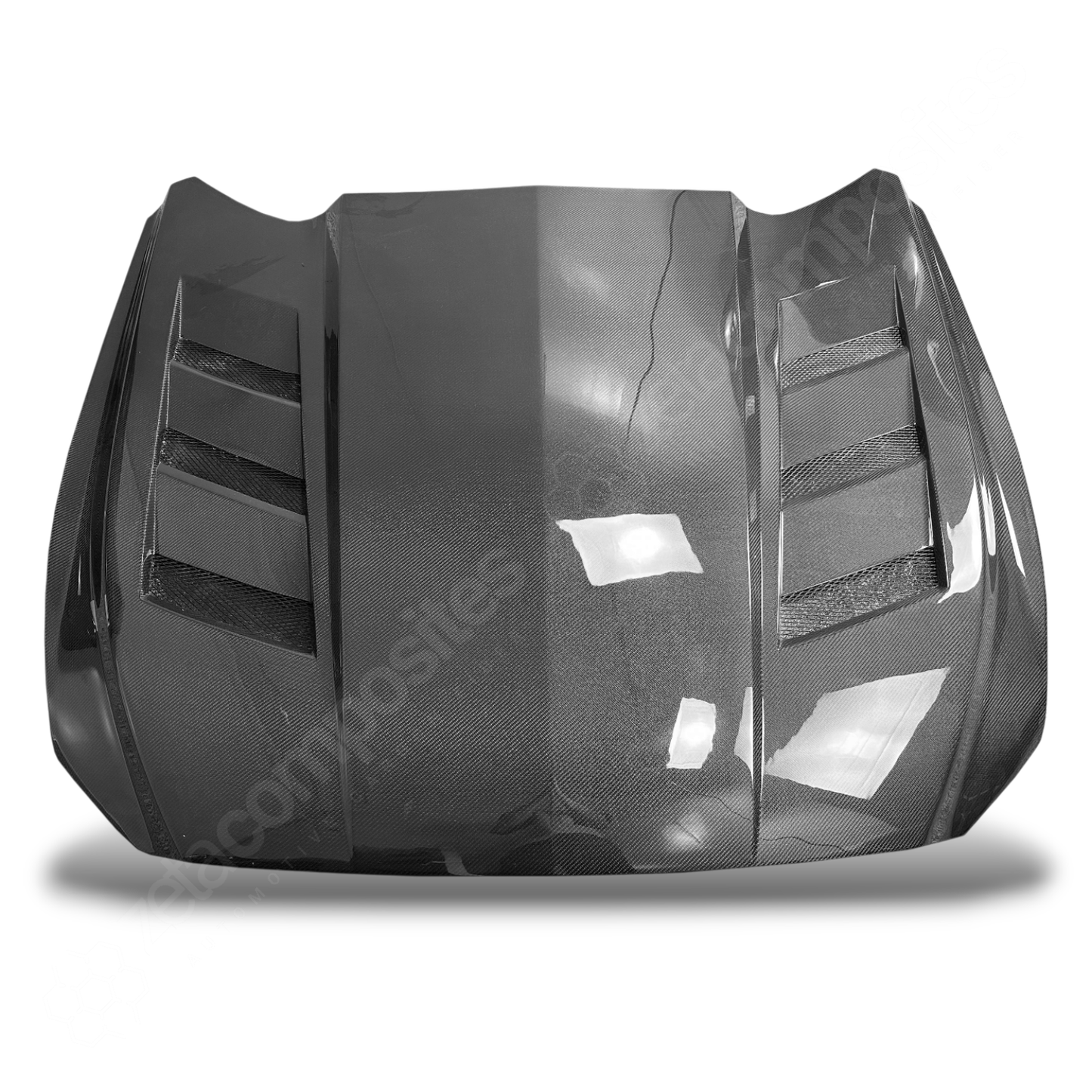 (2015'-2023') Mustang Carbon Fiber Hood & Fenders - Vented Style