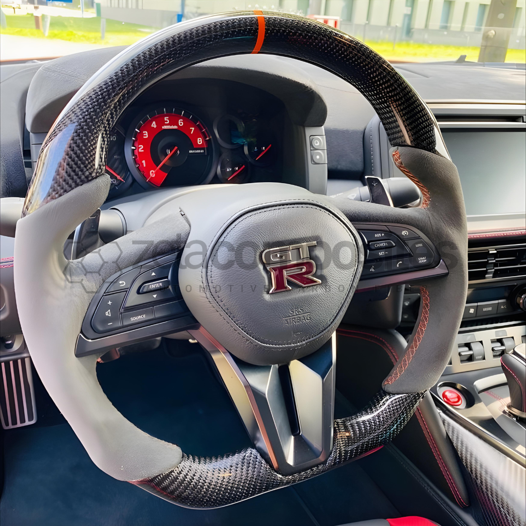 Carbon Fiber Steering Wheel for 2017+ Nissan GTR R35