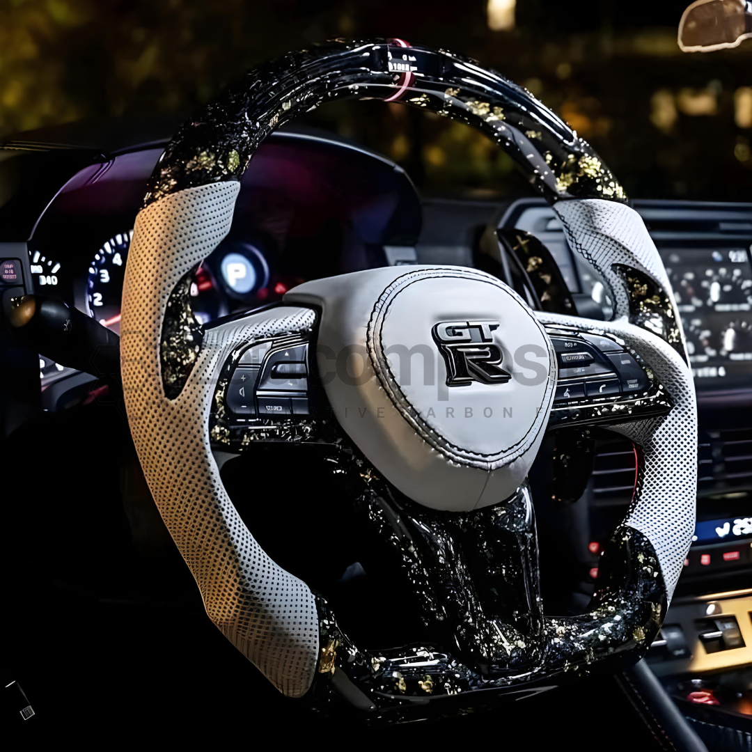 (2017'-2025') Nissan GTR R35 Carbon Fiber Steering Wheel
