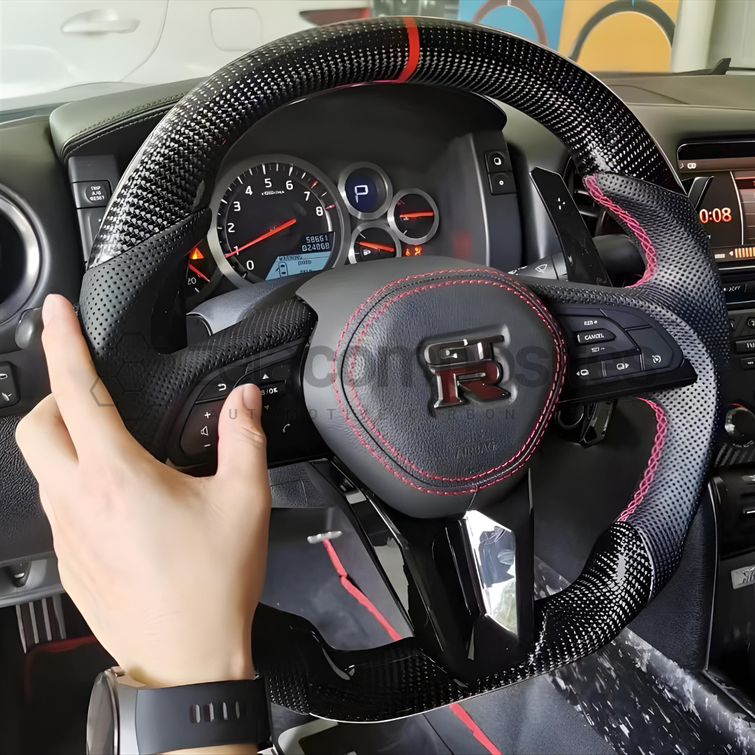 Carbon Fiber Steering Wheel for 2017+ Nissan GTR R35