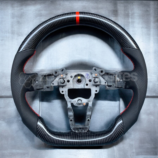 miata nd custom carbon fiber steering wheel