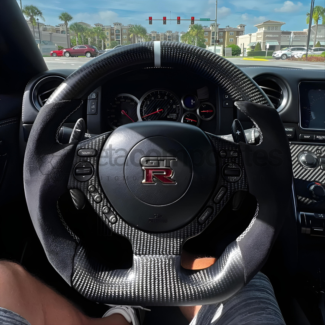 2009-2016 Nissan GTR R35 Carbon Fiber Steering Wheel
