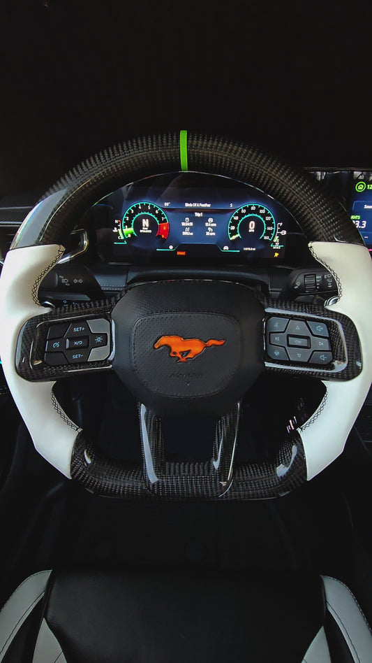 2024+ S650 Mustang Custom Airbag Cover (+ RGB LED Pony Available)
