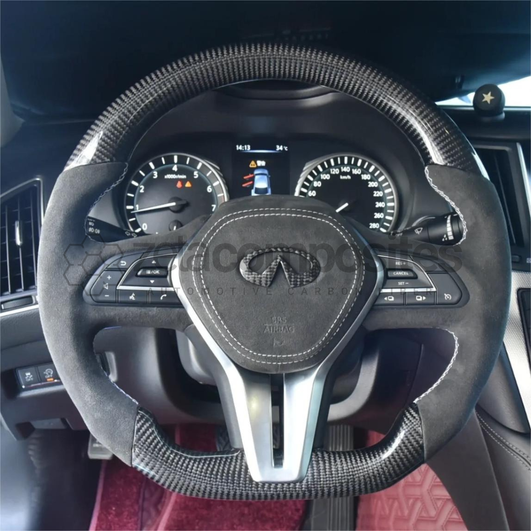 (2018'-2024') Infiniti Q50 Carbon Fiber Steering Wheel