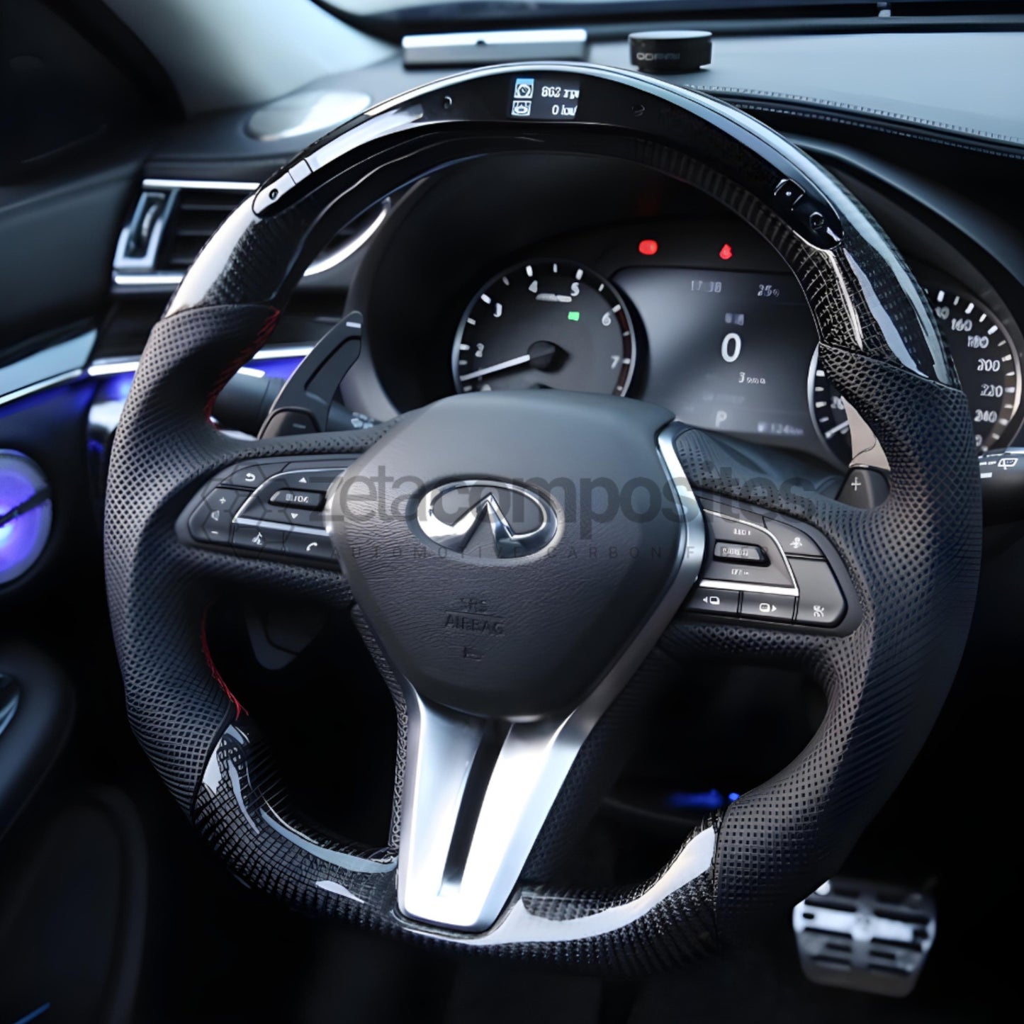 2018+ Infiniti Q50 Q60 Carbon Fiber Steering Wheel Customizable