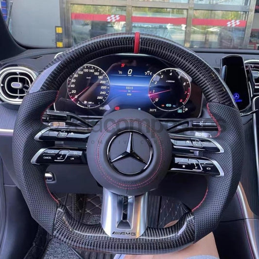 Carbon Fiber Steering Wheel for 2022+ Mercedes AMG A/C/D/E/G