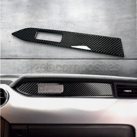 Carbon Fiber Passenger Plaque Overlay for Mustang (2015'-2023')