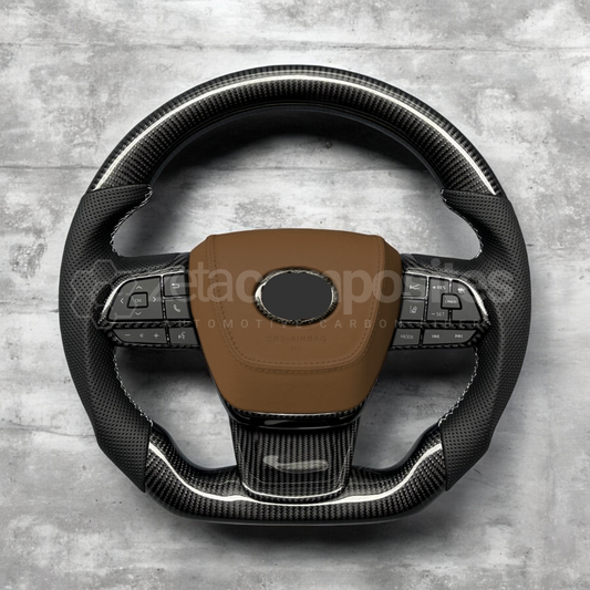 Carbon Fiber Steering Wheel Compatible with 2020+ Highlander