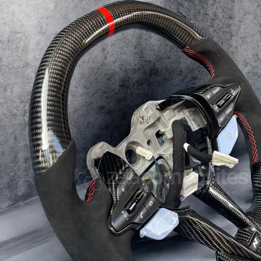 Carbon Fiber Steering Wheel for 2019+ Veloster