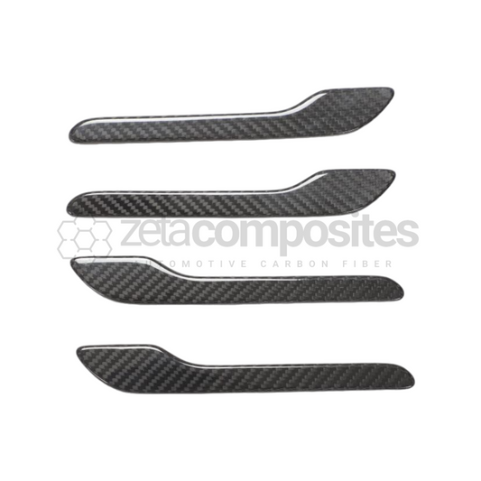 Real Carbon Fiber Door Handle Covers Tesla Model 3/Y Set of 4