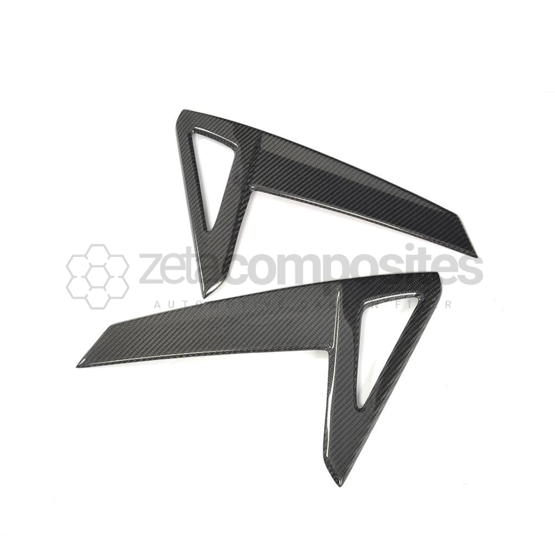 Tesla Model S Carbon Fiber Fender Badges Inserts