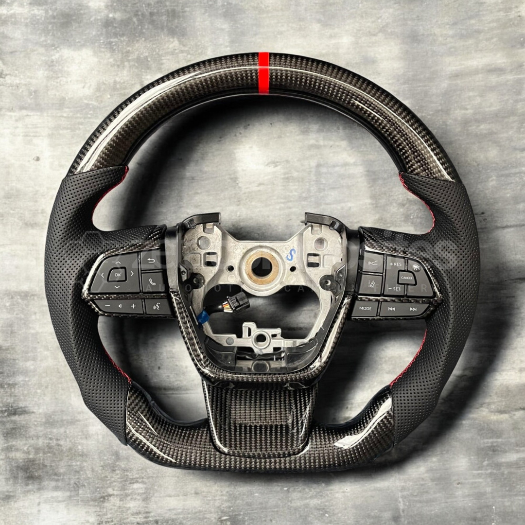 Carbon Fiber Steering Wheel Compatible with 2020+ Highlander Customize