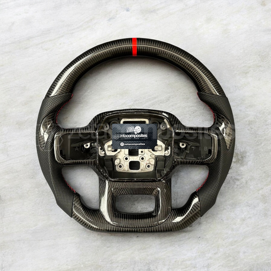 Carbon Fiber Steering Wheel for Ford F150 / Raptor 2021+