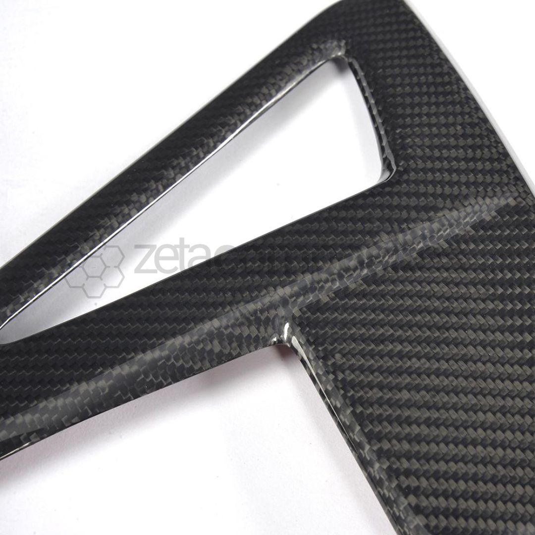 Tesla Model S Carbon Fiber Fender Badges Inserts