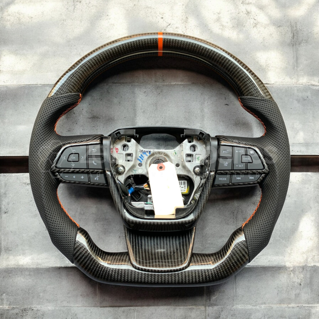 Carbon Fiber Steering Wheel Compatible with 2020+ Highlander Customize