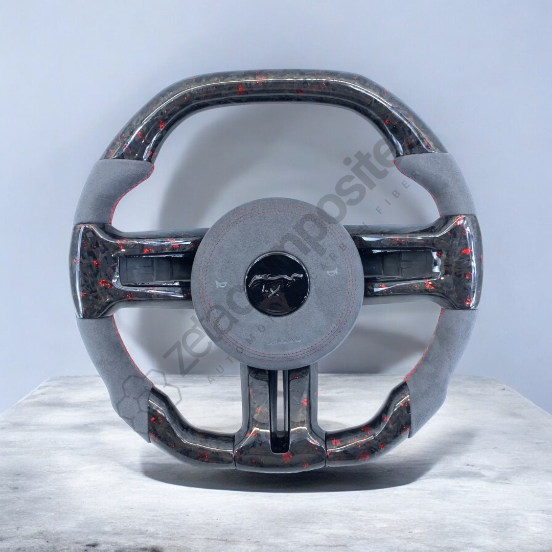 Carbon Fiber Steering Wheel for Mustang (2010'-2014')