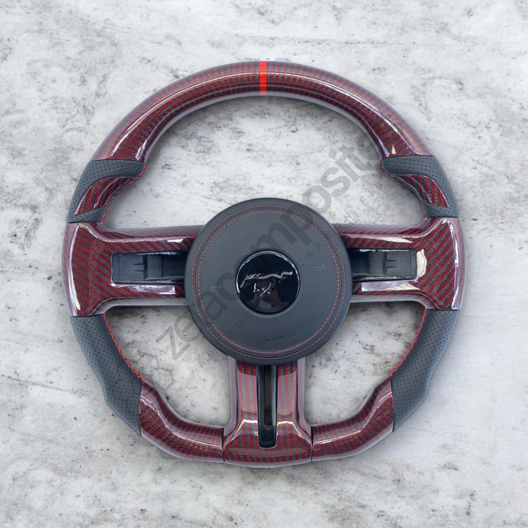 Carbon Fiber Steering Wheel for Mustang (2010'-2014')