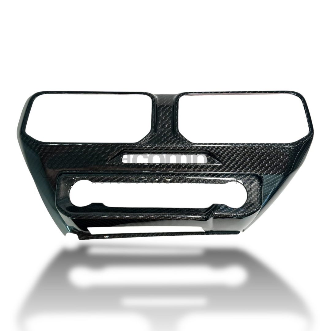 S650 2024+ Mustang Carbon Fiber Central Control Panel Cover