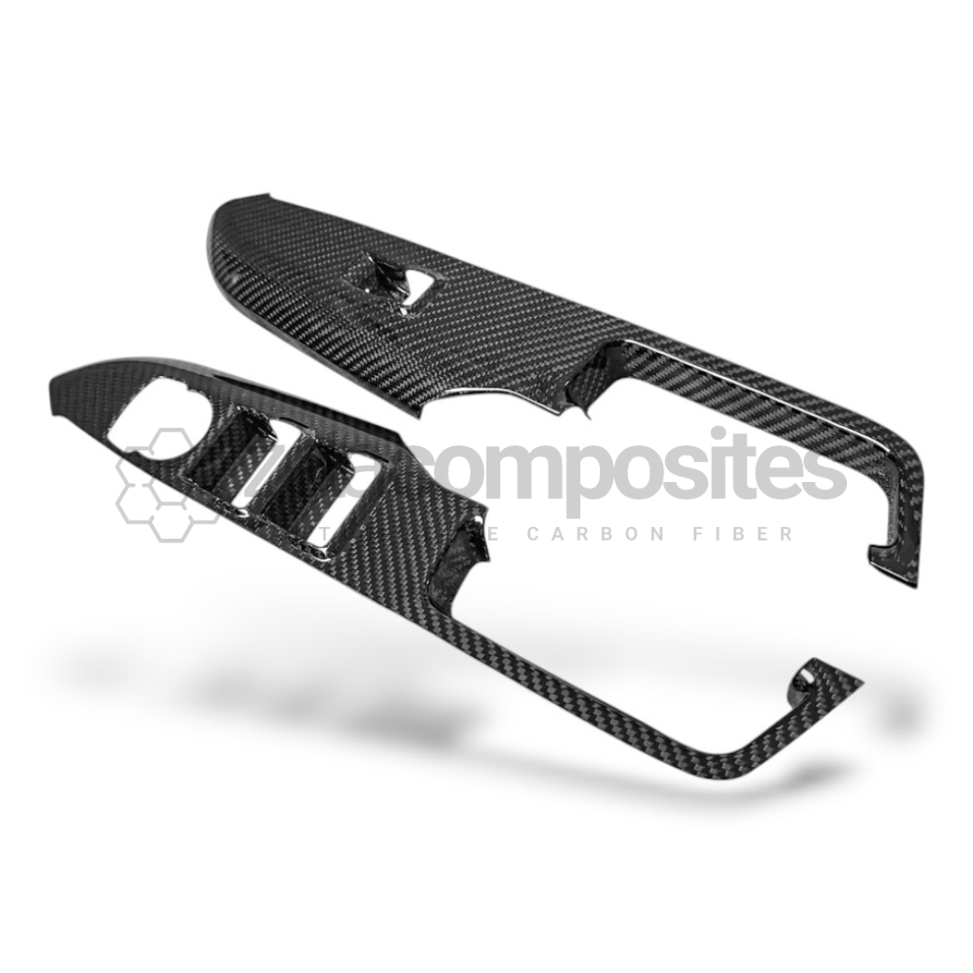 Carbon Fiber Door Trim Covers for Mustang (2015'-2024'+)
