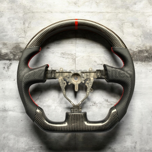 2002 impreza custom carbon fiber steering wheel