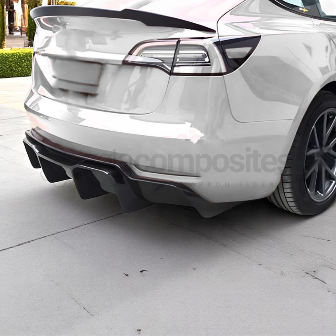Tesla Model 3 Carbon Fiber Rear Diffuser