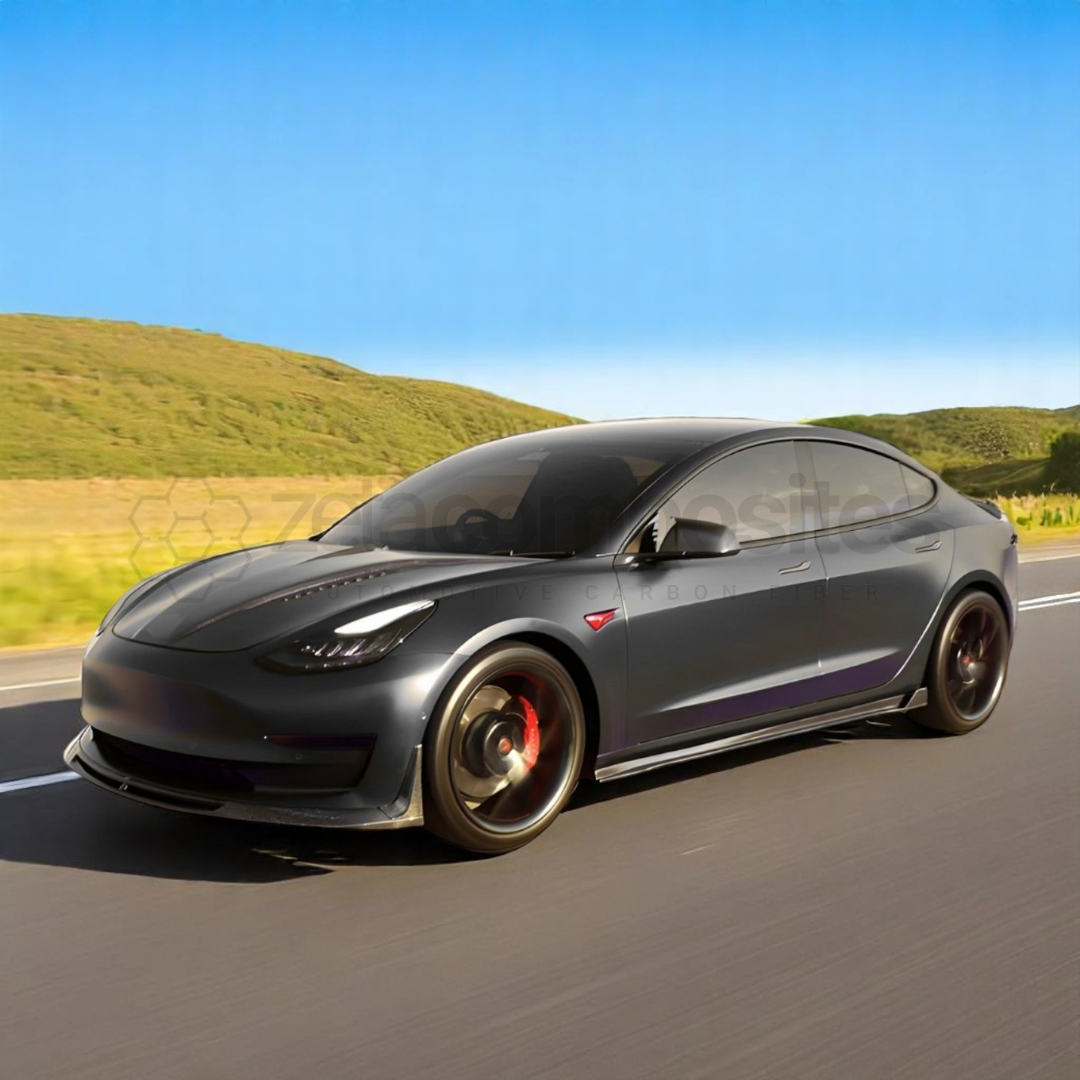 Tesla Model 3 Carbon Fiber Side Skirts