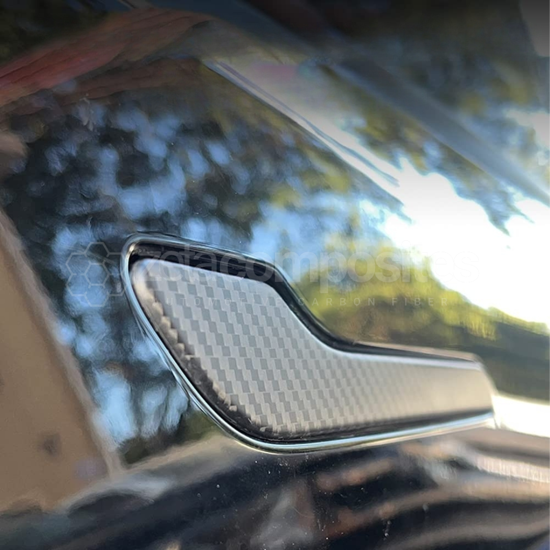 Real Carbon Fiber Door Handle Covers Tesla Model 3/Y Set of 4