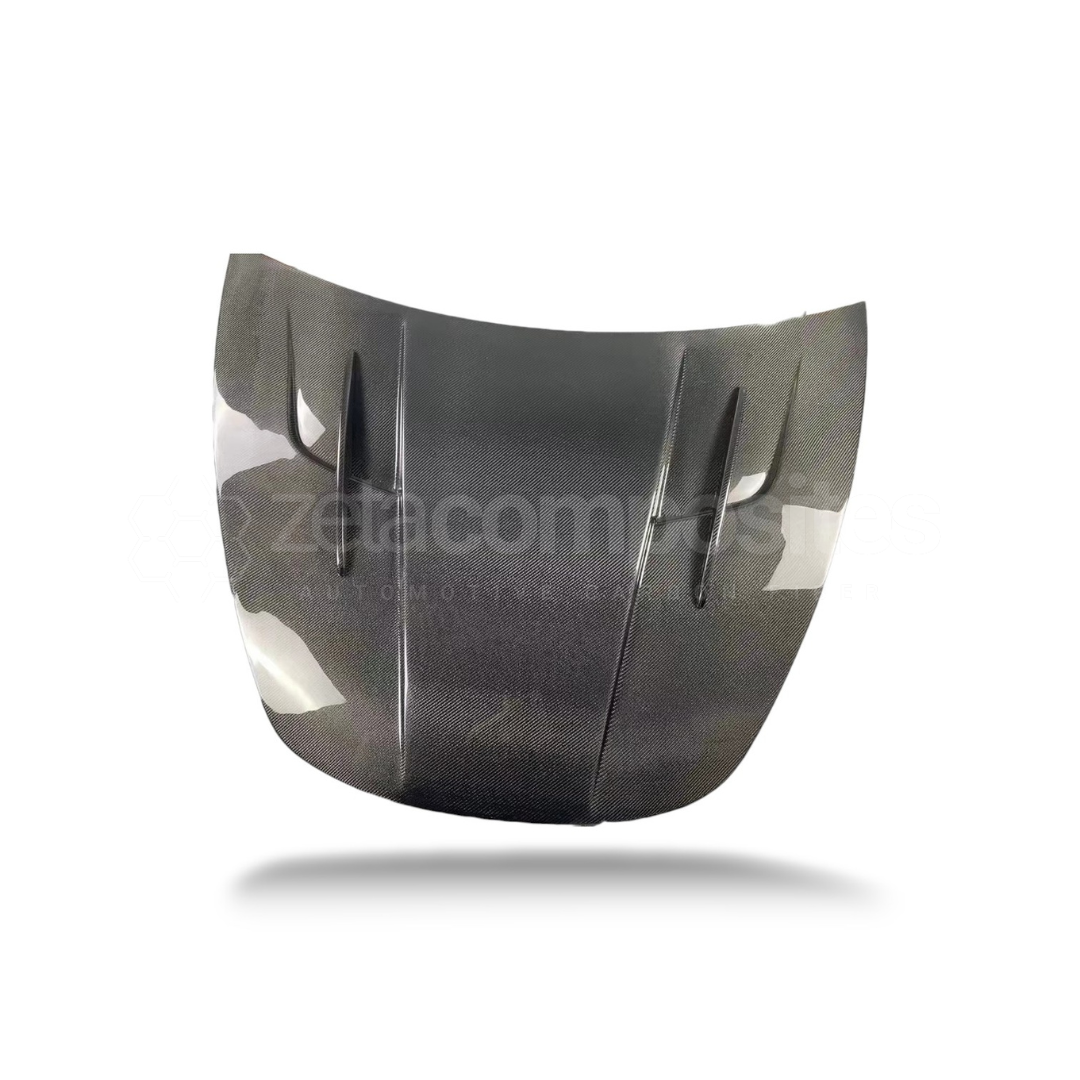 Tesla Model 3 / Y Carbon Fiber Canard Style Hood