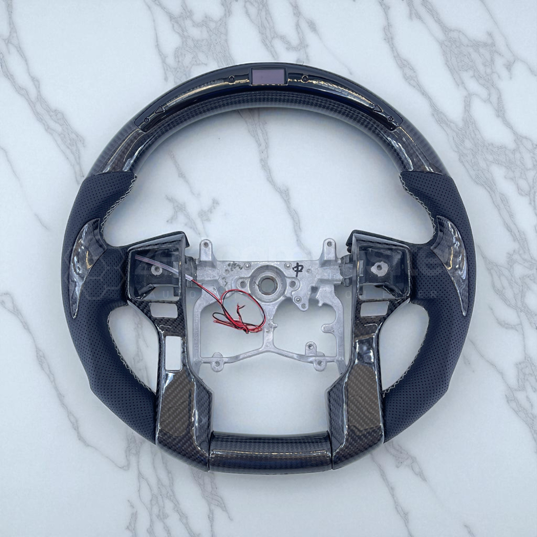 Carbon Fiber Steering Wheel Compatible with Tundra/Tacoma/4runner with Button Frames