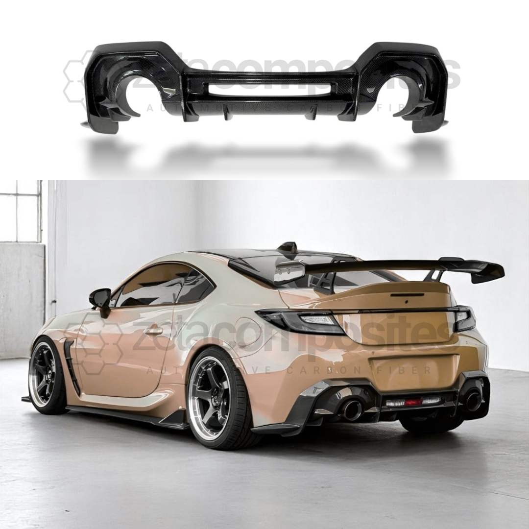 Real Carbon Fiber Rear Diffuser for Toyota GR86 / Subaru BRZ 2022+