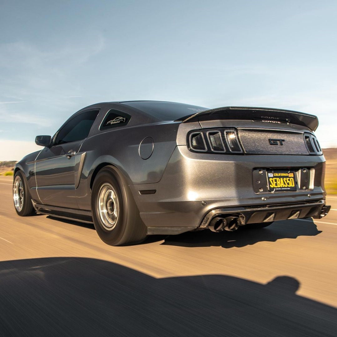 Mustang Smooth Decklid Panel Carbon Fiber S197 2010-2014