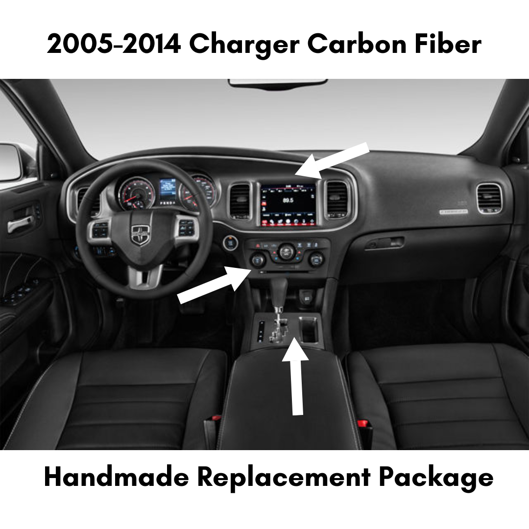 ZetaC™ 2005-2014 Charger Carbon Fiber Interior Direct Replacement Package