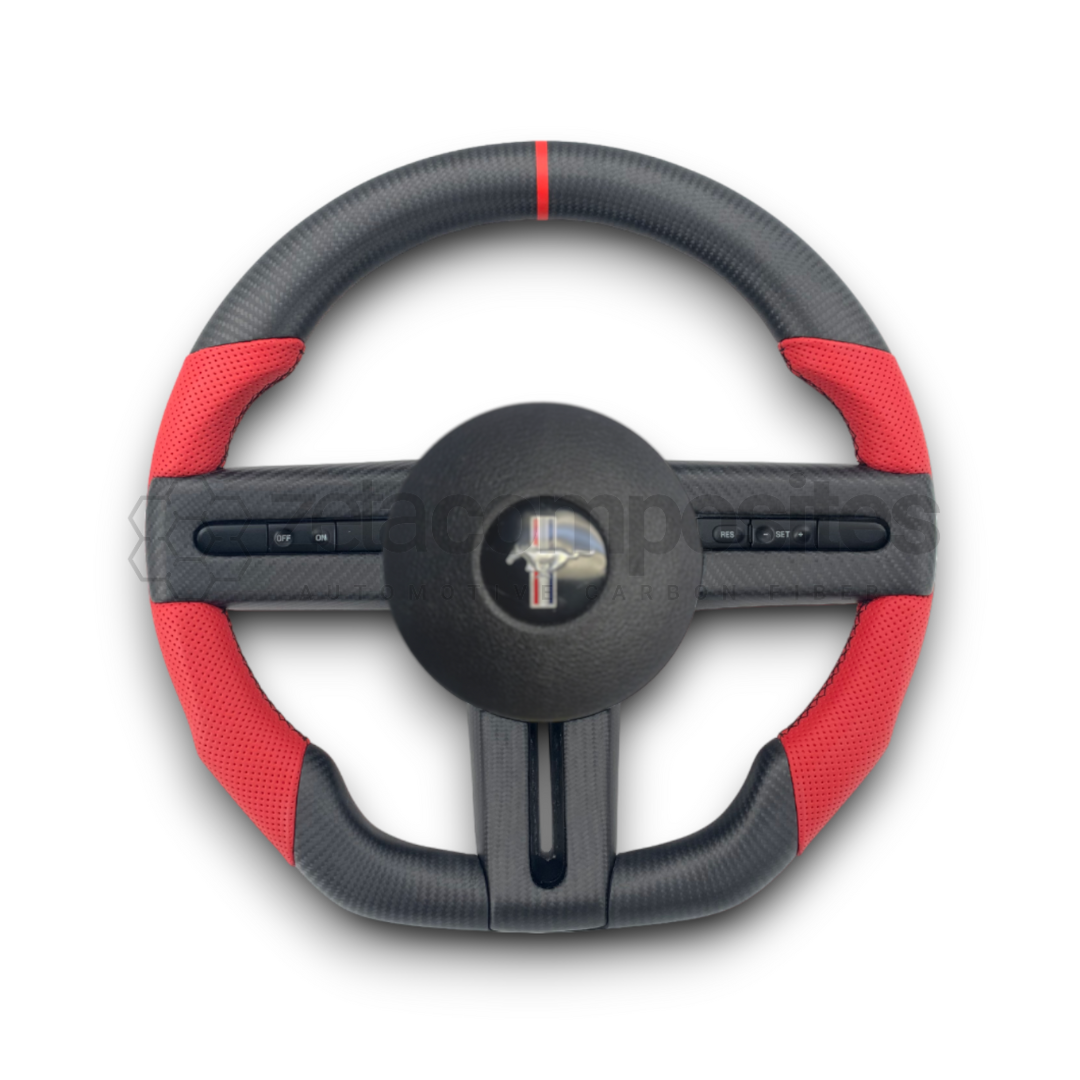 2007 mustang carbon fiber steering wheel deals