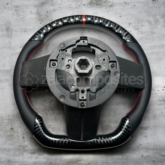 2005-2009 Mustang 3x3 Carbon Fiber Steering Wheel IN STOCK