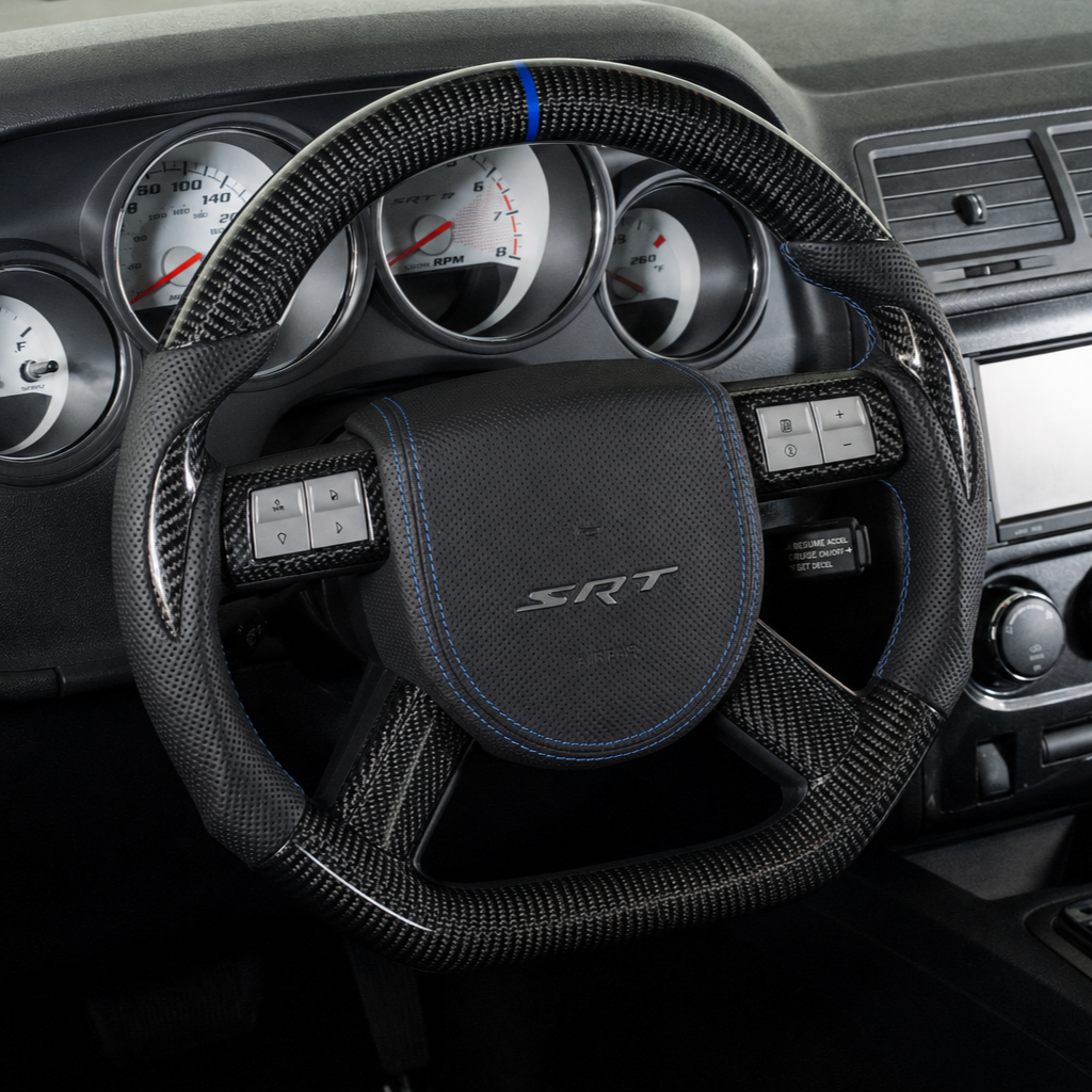 Dodge Charger/Chrysler/Challenger Carbon Fiber Steering Wheel (2005'+)